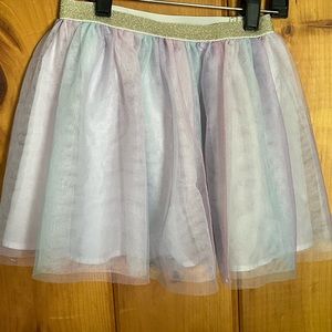 Little girl lavender sparkle tulle skirt.